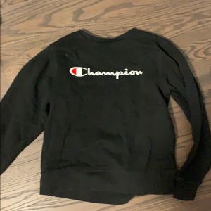 black champion crew neck